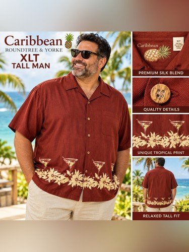 Camicia hawaiana seta xlt uomo - seta,