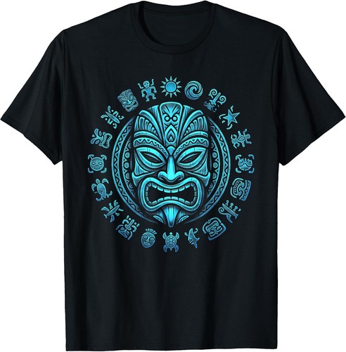 Shirt tropical tiki design - t-shirt,