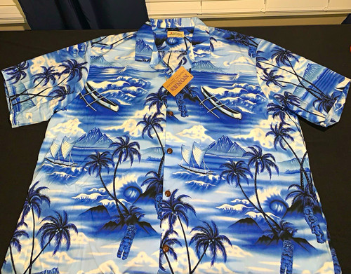 Camicia royal hawaiian - royal,