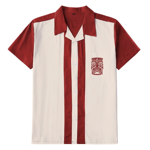 Camicie uomo tiki - tiki, ricamate
