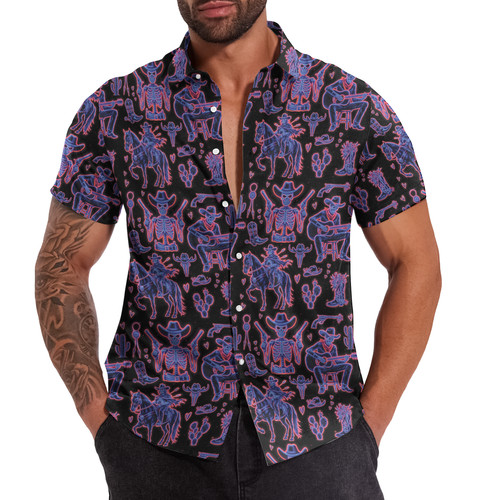 Maschera tiki uomo camicia
