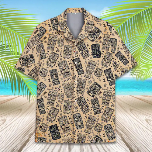 Camicia hawaiana vintage tiki - camicia,