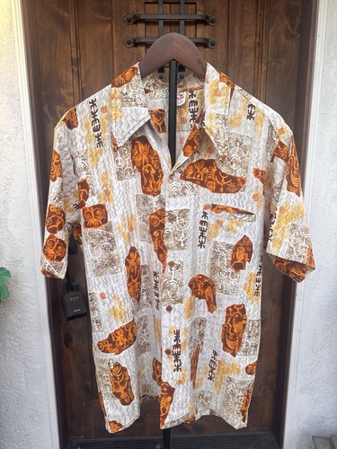 Camicia tiki hawaiana - , grande