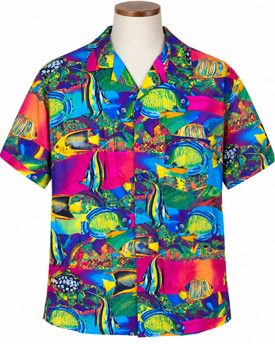 Camicia uomo vintage stampa