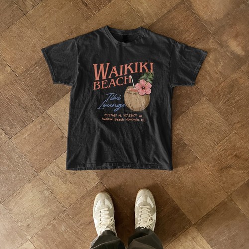 Waikiki beach tiki - beach, t
