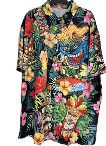 Camicia hawaiana vibrante - , tiki