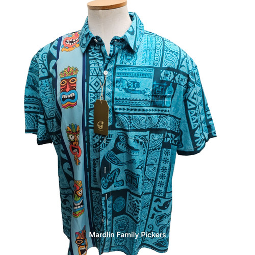 Maschera tiki camicia hawaiana - maschera,